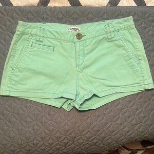 Express Mint Green Shorts for Effortless Style